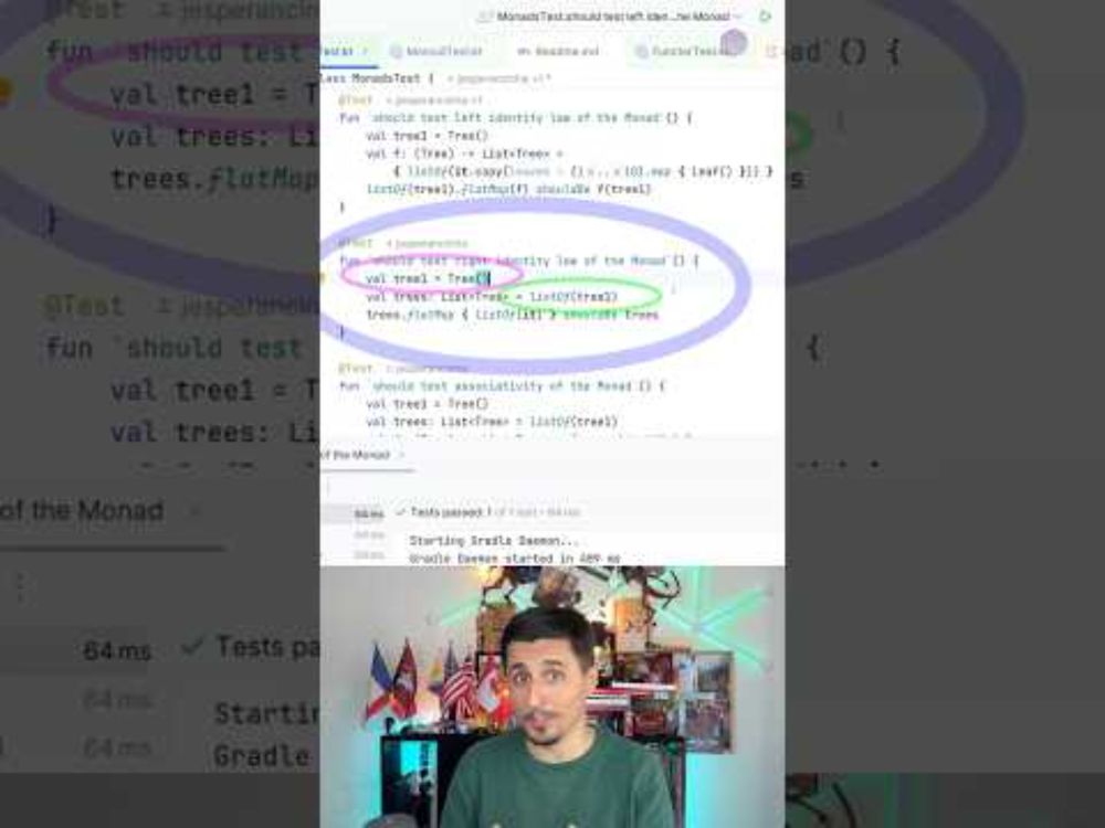 And the right identity theory of the Monad?? Please!!! #jesprotech #monad #laws #lecture #coding