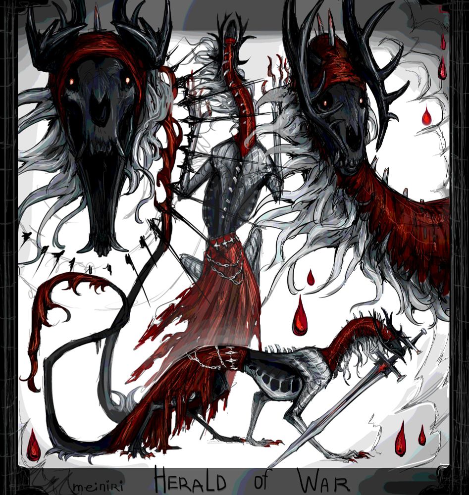 #art #digitalart #dnd #fantasy #monster #demon #dragon #sketch #red #scary #darkfantasy #eldenring