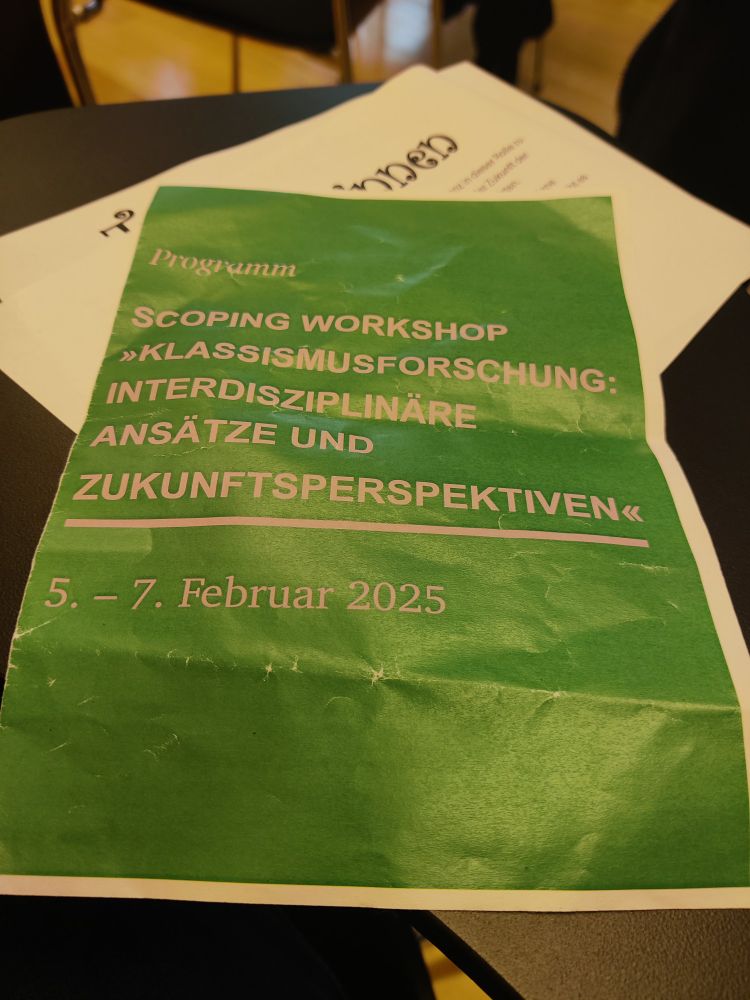 Scoping Workshop: Klassismusforschung 