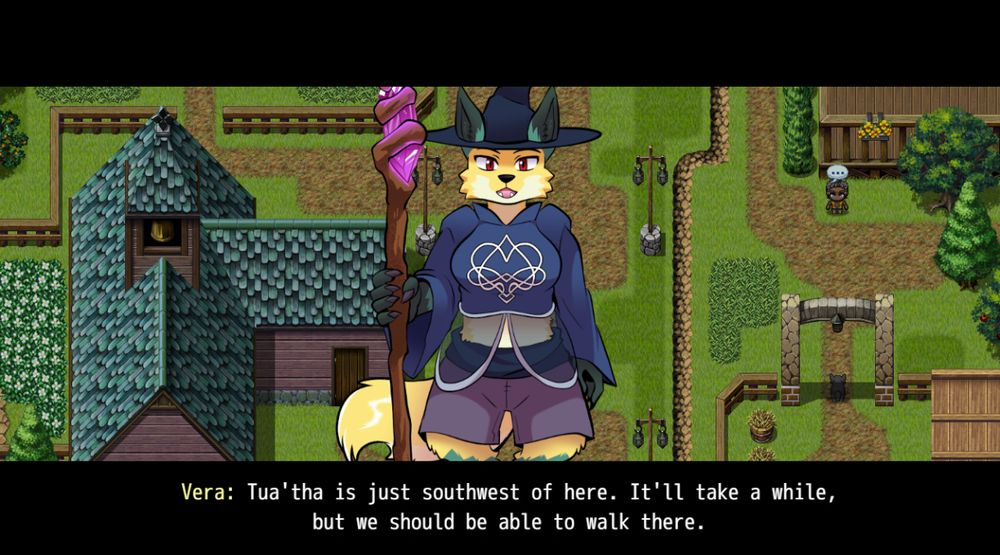 Vera: Tua'tha is just southwest of here. It'll take a while, but we should be able to walk there.