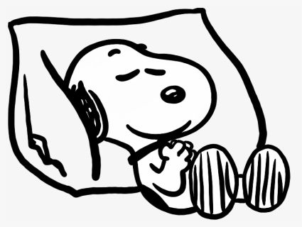 illustration of snoopy sleeping