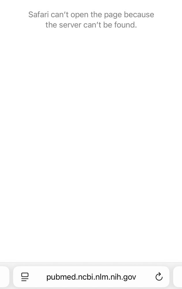 Pubmed website unavailable 