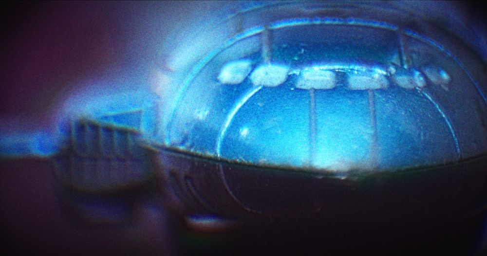A Dinky Thunderbird 2 from the 70s in iconic blue