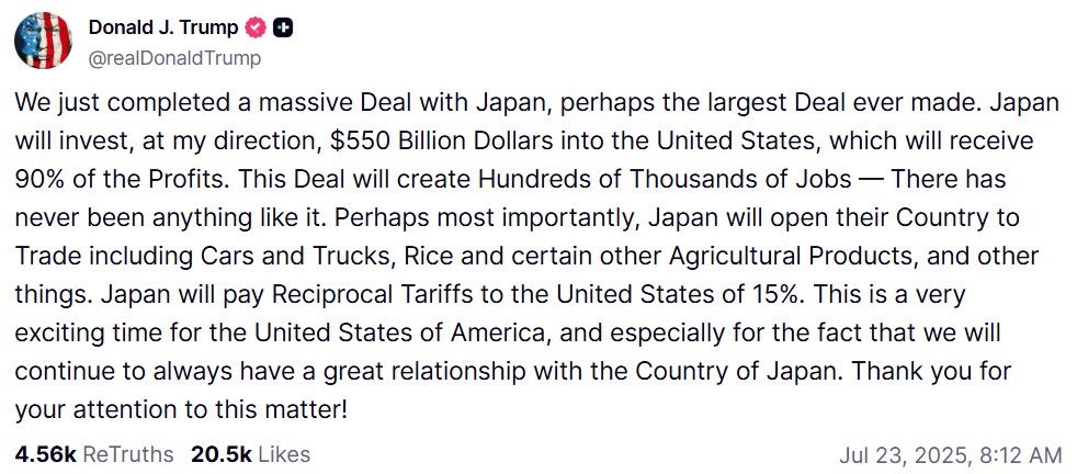 出典：truthsocial.com