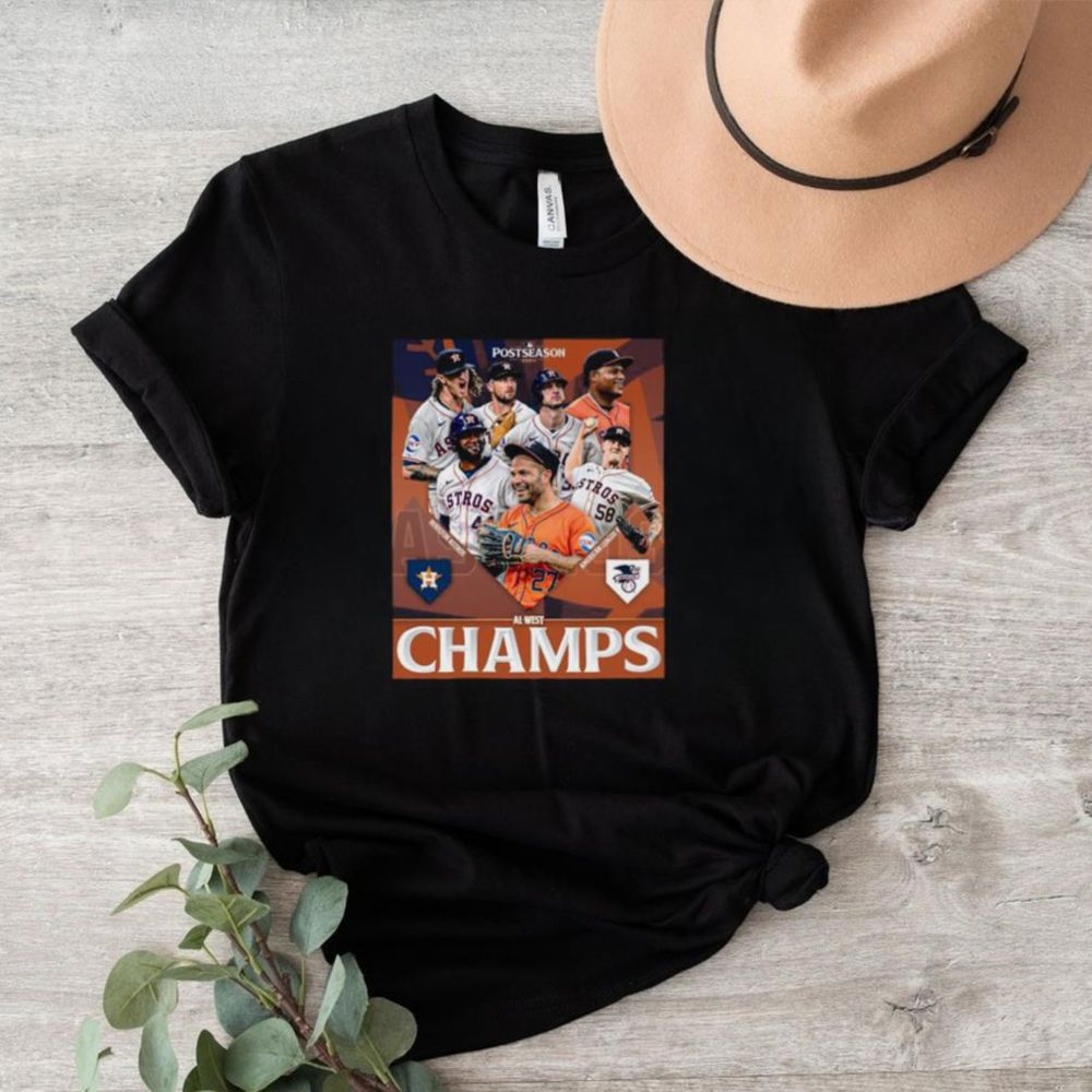 Official Houston Astros MLB Postseason 2024 AL West Champs poster shirt - Limotees Fashion t-shirt online