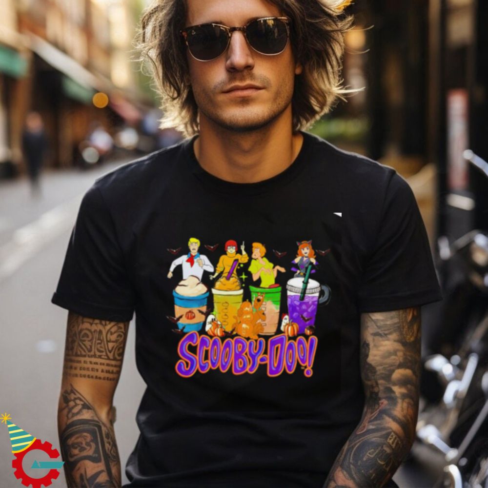 Scooby Doo Characters Coffee Cups Halloween shirt - Limotees Fashion t-shirt online