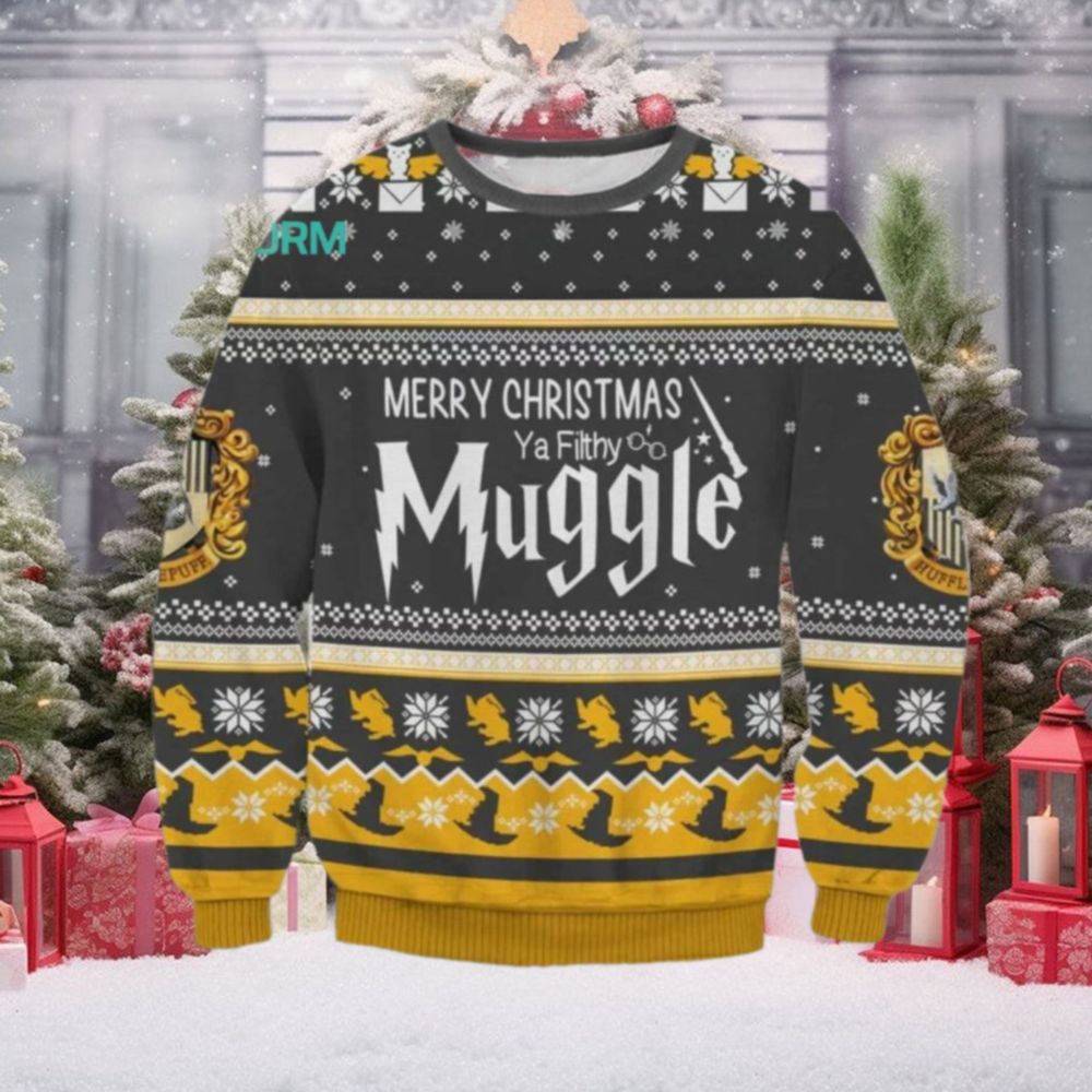 Merry Christmas Muggle 2024 Christmas Ugly Sweater - Limotees Fashion t-shirt online