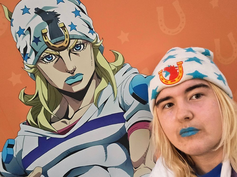 Selfie with the Johnny mural where I'm also dressed as Johnny. :)