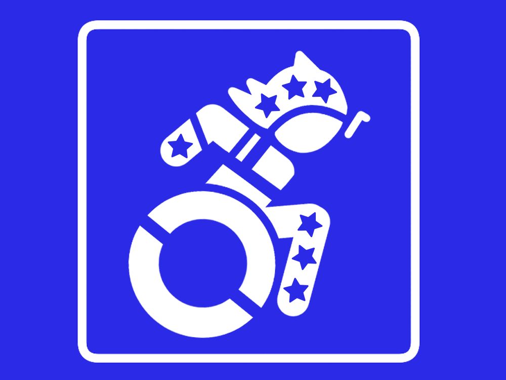 A replica of the Accessible Icon featuring Johnny Joestar's visage.