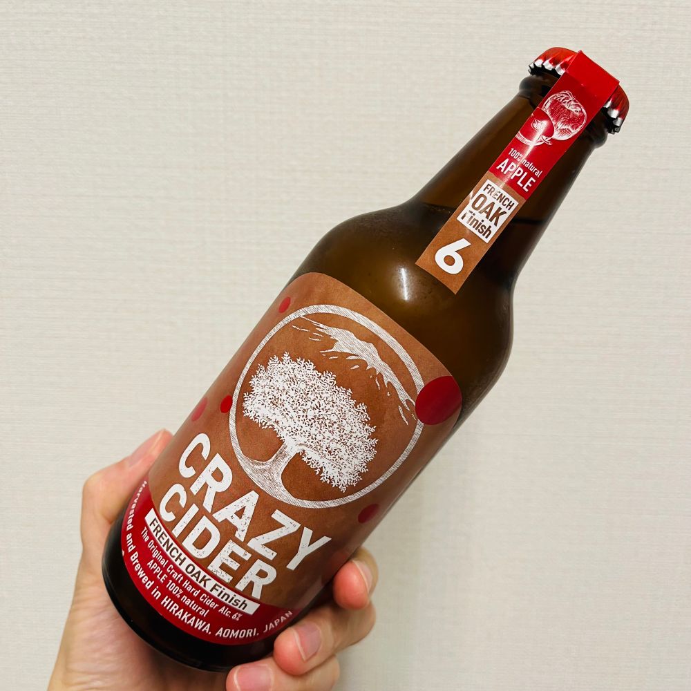 CRAZY CIDER french oak finishの瓶の写真