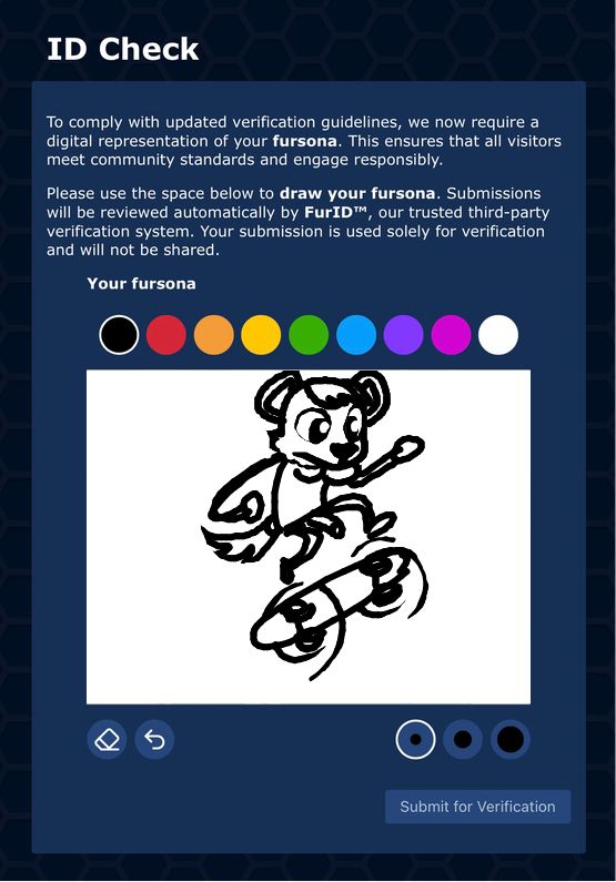 e621 id verification fursona doodle