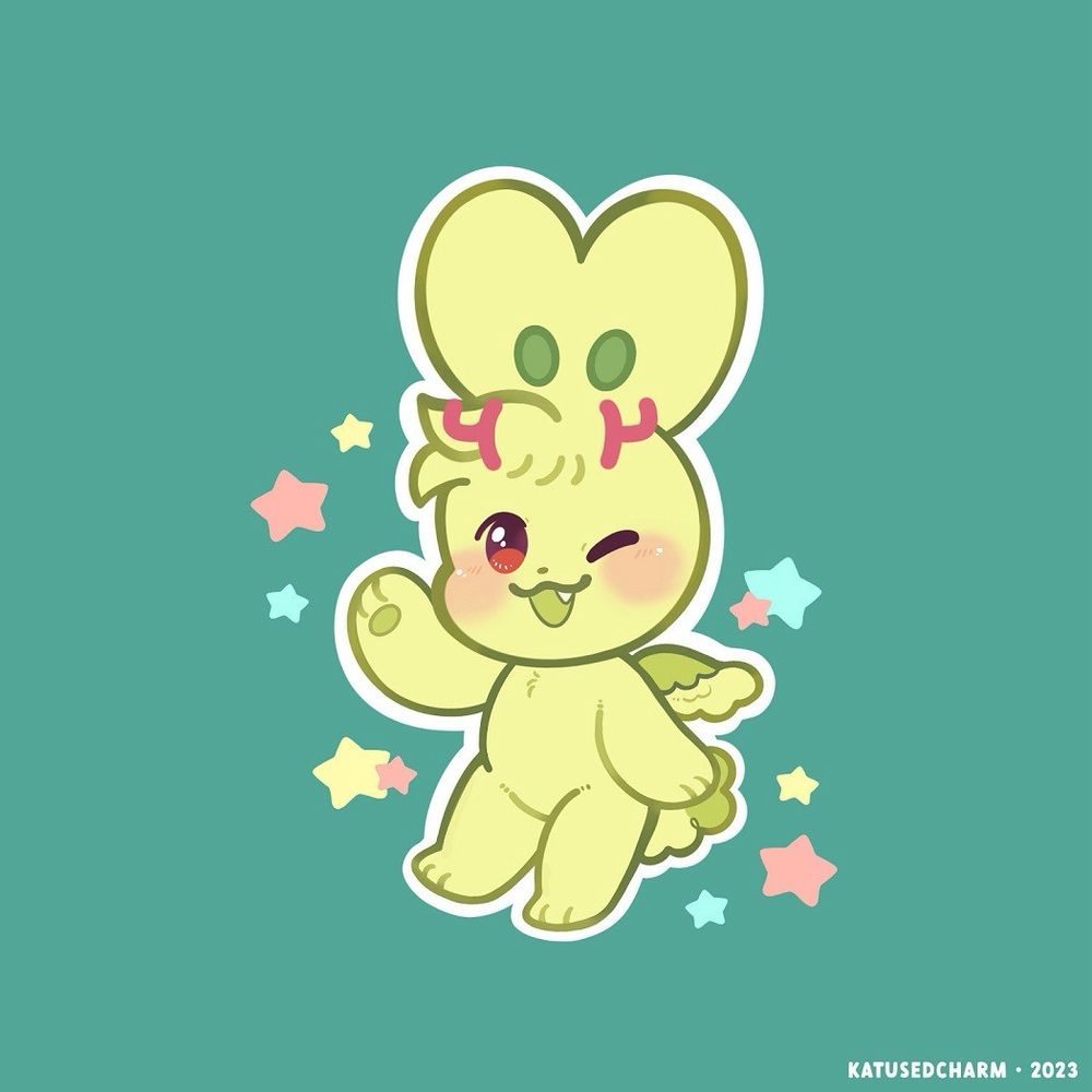 Chibi drawing of a Anthro/Furry Character.