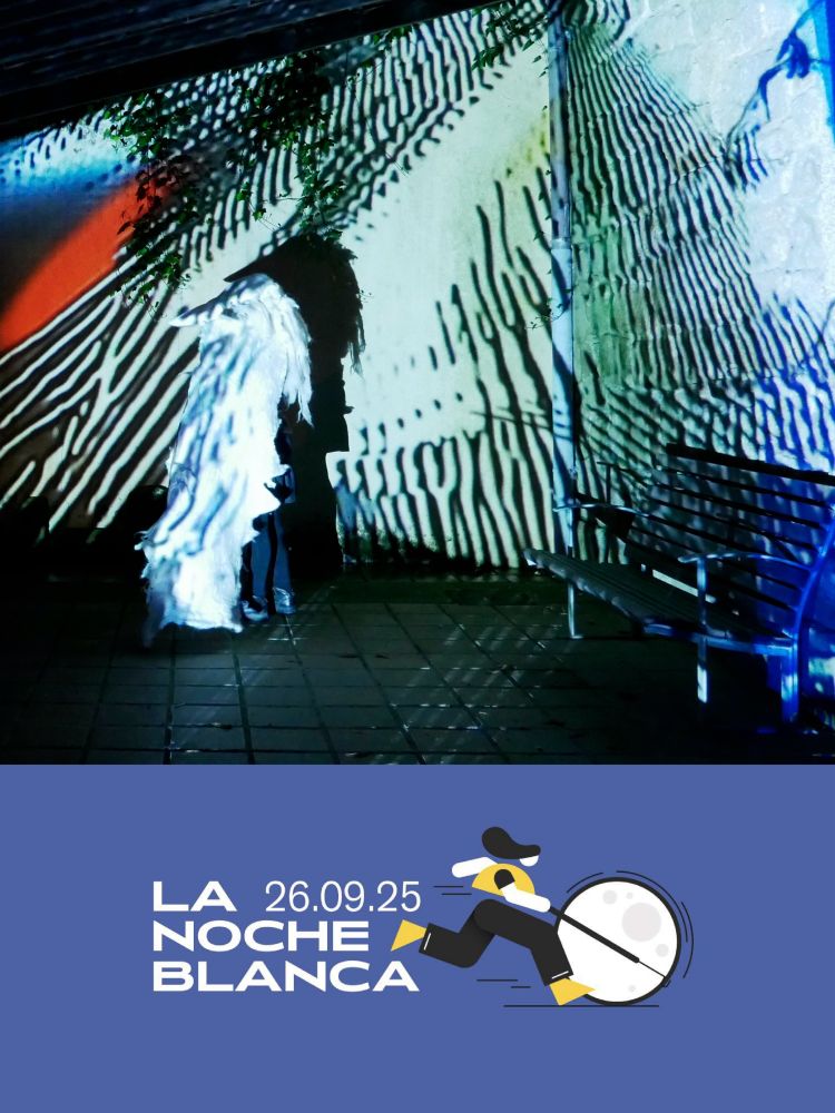 Cartel oficial de la Noche Blanca en LABoral Centro de Arte.