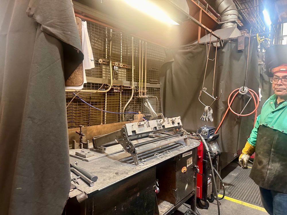 A welding station 