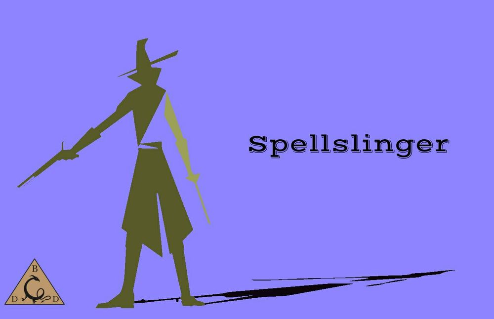 Spellslinger cover

Silhouette of a western man standing with his weapon pointed in front of him and his wand to the side.