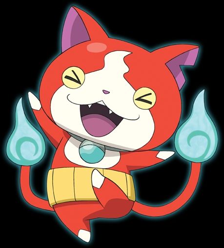 Jibanyan from Yokai Watch in a dancing pose