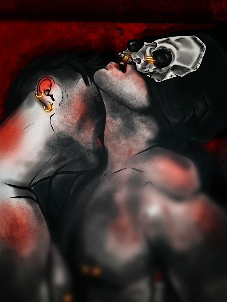 After the Ghost mission, they feel something is wrong with Soap. They get in the shower as usual, to rinse off the day's shit, but Soap clings to him. Someone's clingy uh? Ghost mumbles on Soap ear.Soap snarl slamming Ghost against the shower wall: shut It Ghost. 
The steam and pouring water drown out Soap's ravings. Johnny is starving...