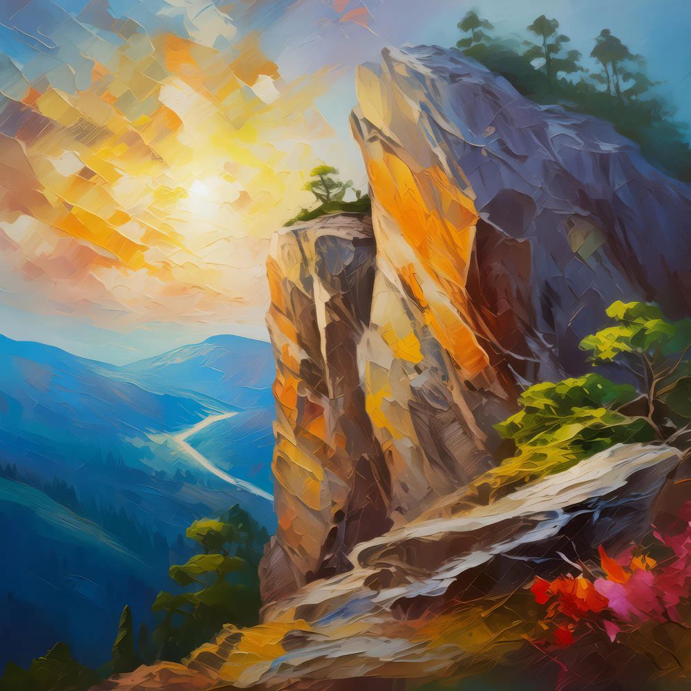 Fleeting moments leave their ephemeral engravings upon the face of an eternal crag, nature's transient artistry on a canvas of stone.