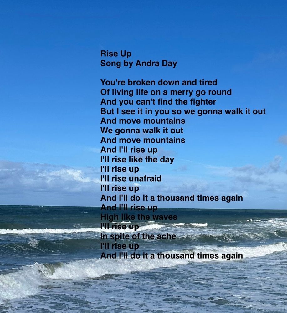 I’d like to borrow the spirit of Andra Day's song "Rise Up" to address the current political landscape we find ourselves in.

Rise Up
Song by Andra Day 

You're broken down and tired
Of living life on a merry go round
And you can't find the fighter
But I see it in you so we gonna walk it out
And move mountains
We gonna walk it out
And move mountains
And I'll rise up
I'll rise like the day
I'll rise up
I'll rise unafraid
I'll rise up
And I'll do it a thousand times again
And I'll rise up
High like the waves
I'll rise up
In spite of the ache
I'll rise up
And I'll do it a thousand times again
