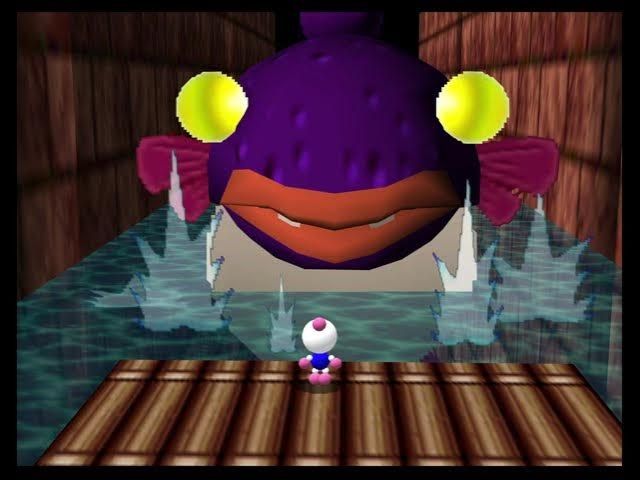 Bomberman facing the Leviathan 