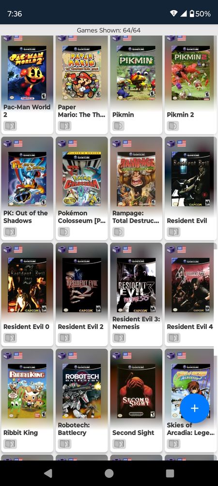 16 GameCube games on Gameye 