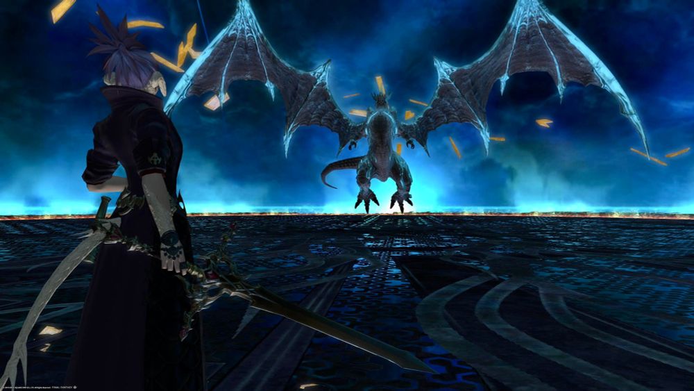 Au Ra facing bahamut