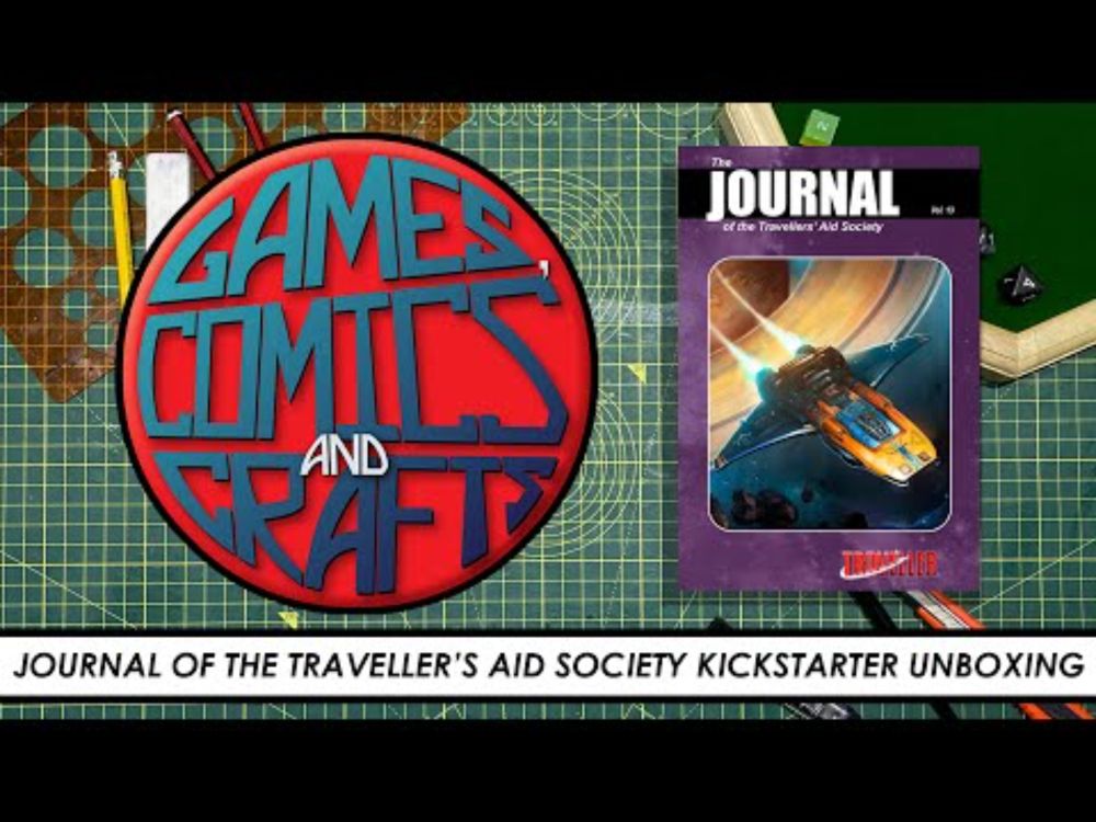 Traveller: Journal of the Traveller's Aid Society Volumes 13-18 kickstarter Unboxing.