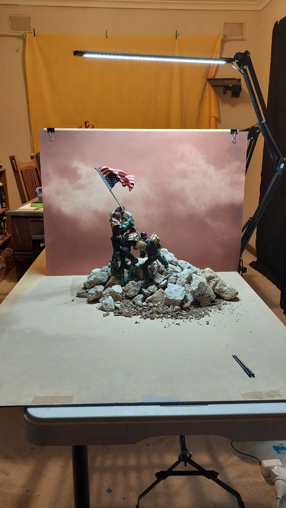 Behind the scenes set up picture. 