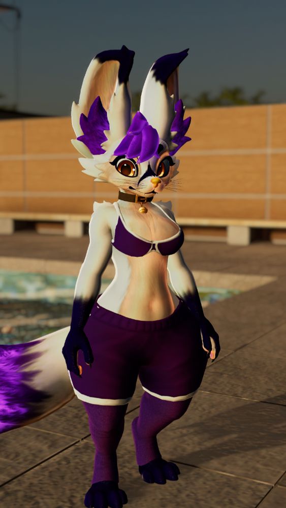 VRChat photo of my vulfen as after the changes