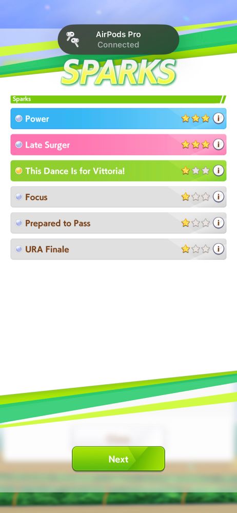 Insane sparks from my last TM Opera O that include a 3* Power spark and a 3* Late Surger spark