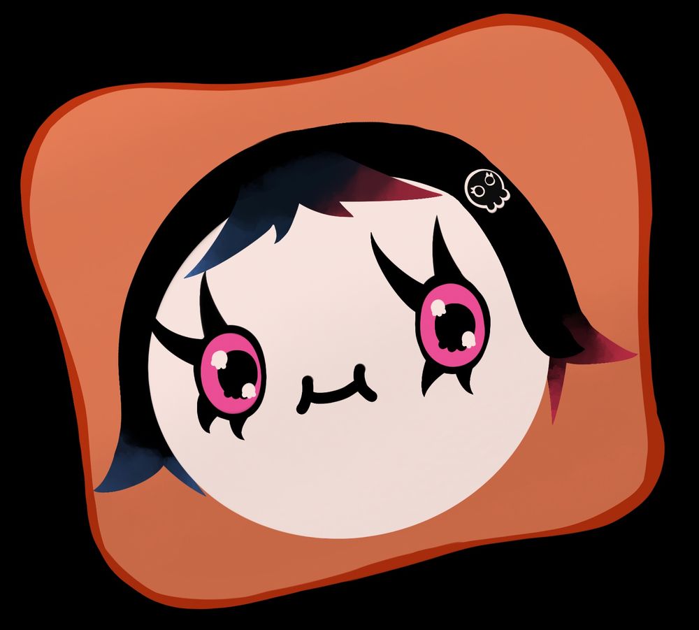 A cartoon version of Ghostie’s face