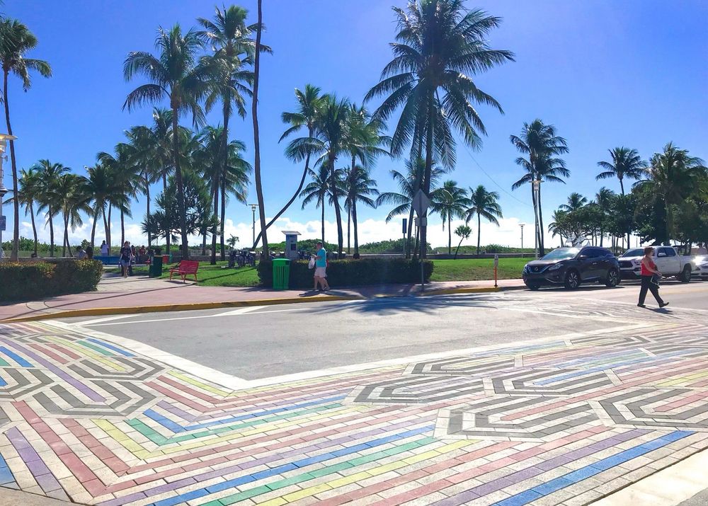 Miami Beach pride crosswalk 