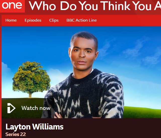 Pic of Layton Williams advertising his episode of Who Do You Think You Are