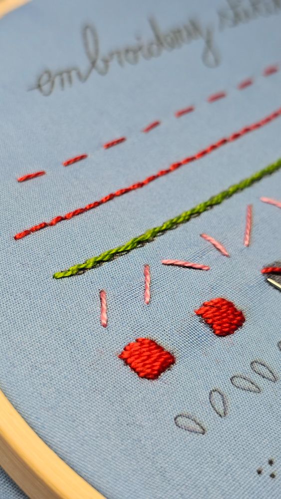 An embroidery practice pattern
