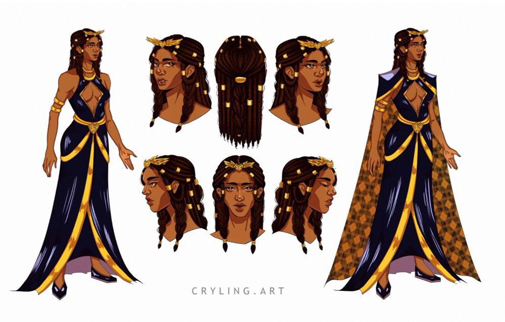 Model sheet of my oc Raia in current look 
