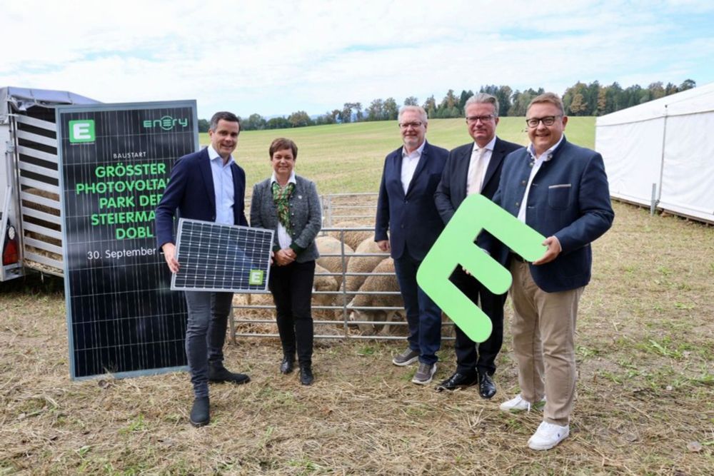 Baustart für größten Photovoltaik-Park der Steiermark: 20 Hektar in Dobl-Zwaring werden „Sonnenstrom-Insel“