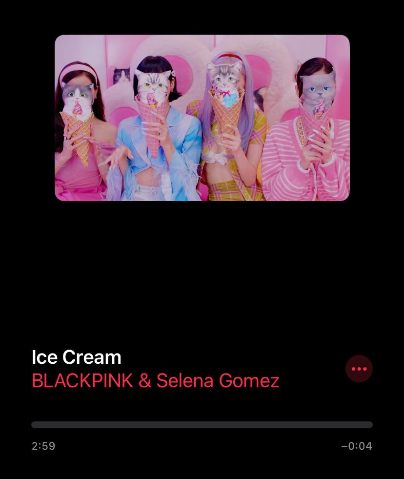 Image from the music video for Ice Cream by BlackPink & Selena Gomez