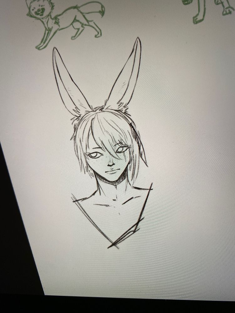Ffxiv viera character doodle
