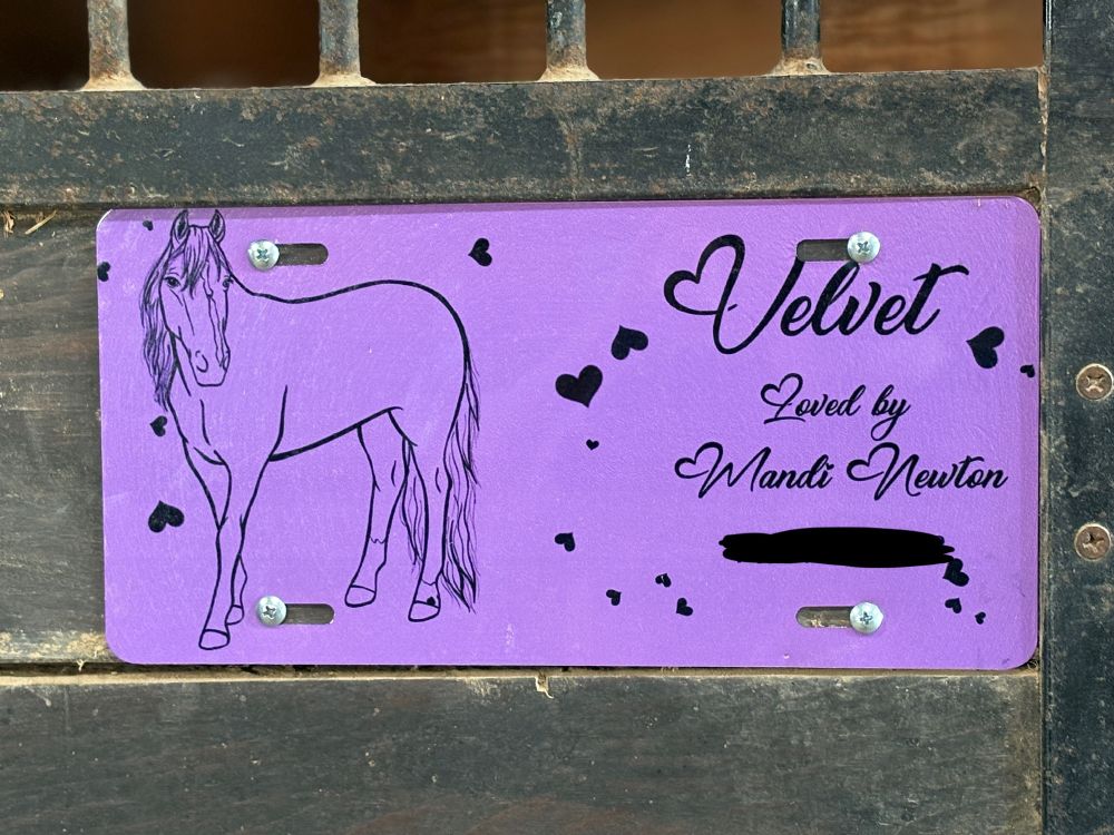 custom stall sign