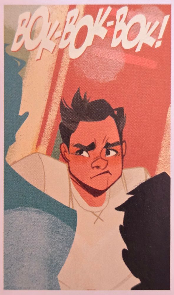 A comic panel from GALAXY: THE PRETTIEST STAR (2022). A teenaged boy is being laughed at by classmates, who are yelling 