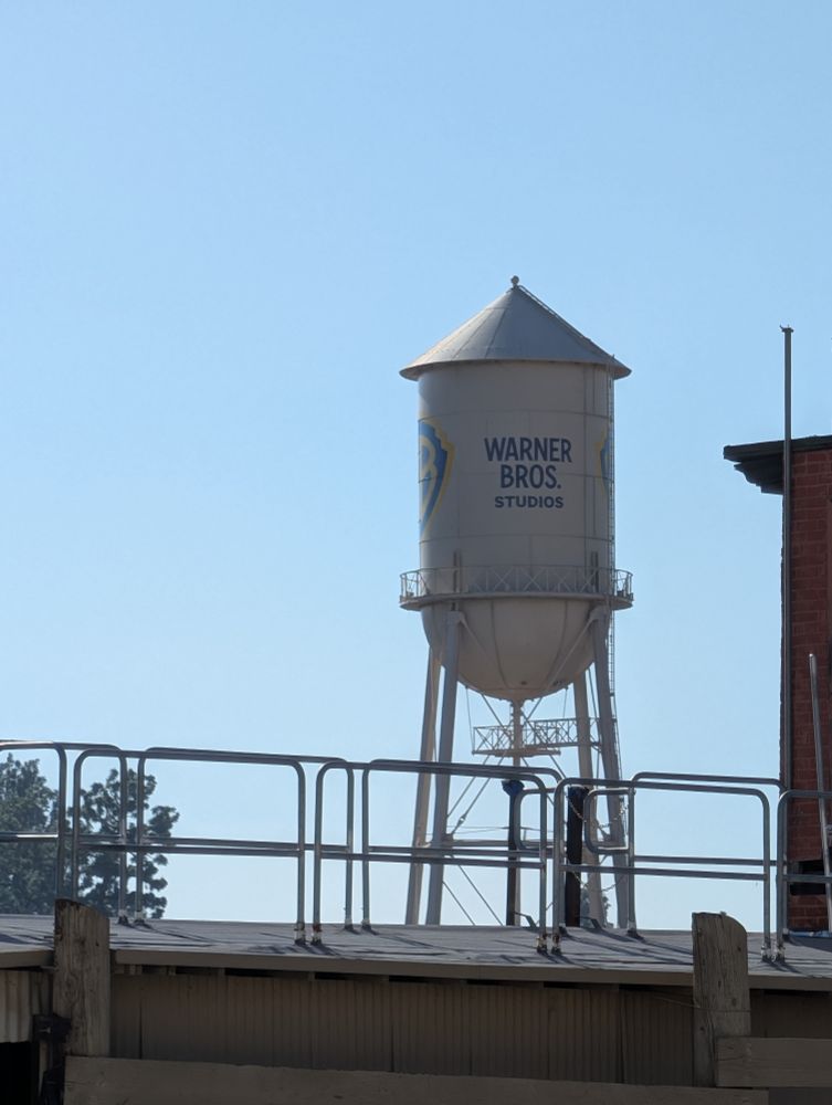 The Warmer Brothers water tower. Not pictured, the Animaniacs.