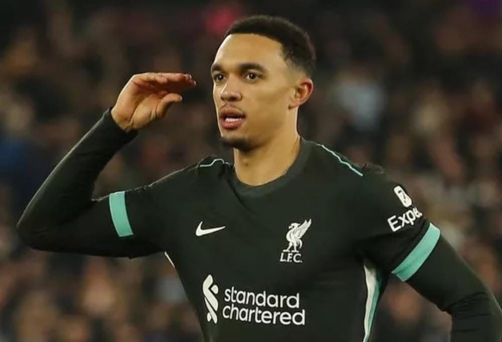 Trent Alexander-Arnold “all talk” goal celebration 