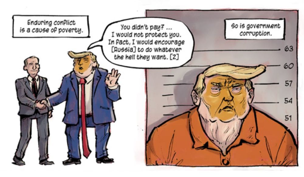 Comic creators come together to explain and expose Project 2025's radical plan to reshape American politics if Donald Trump wins re-election