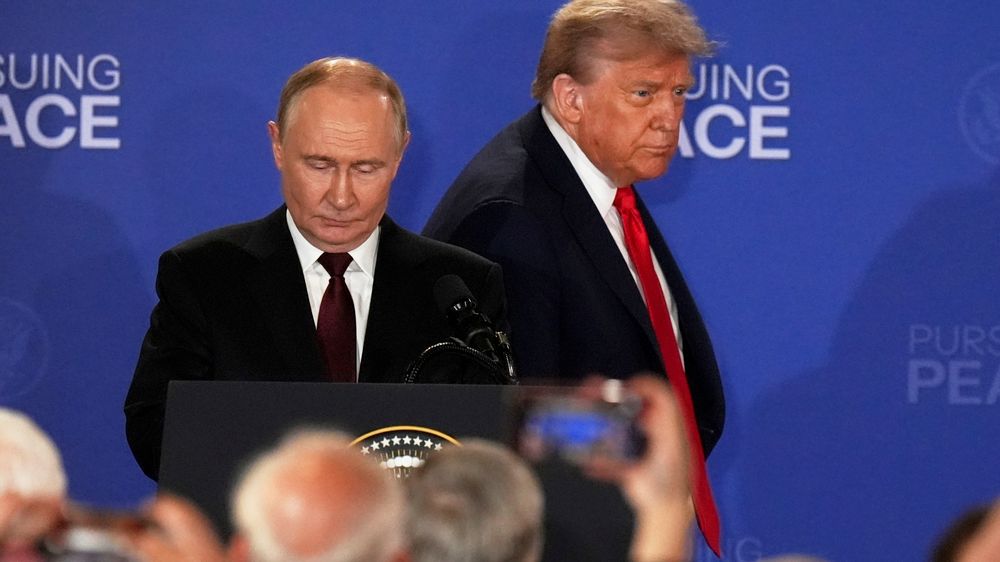 Documents with sensitive details about the meeting between President Trump and Russian President Putin were left behind on a public hotel printer.