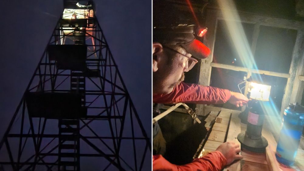 New York's fire towers glow in honor of watchers who kept towns safe