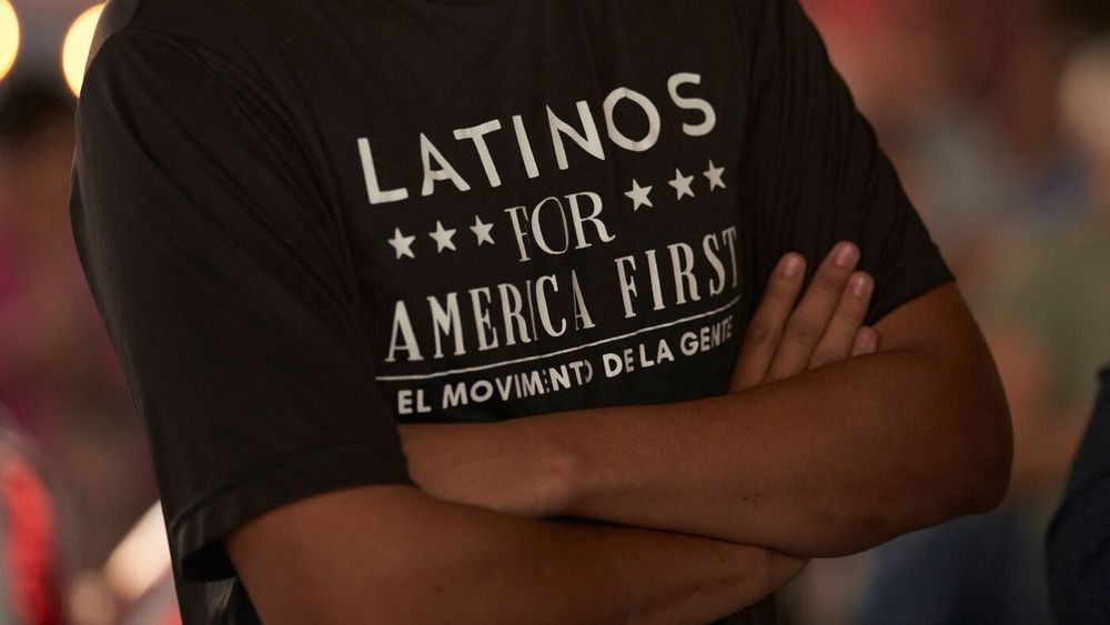 Latino voters helped deliver the White House to President Trump in the last election. Many of them already say they won't vote for Republicans next year, but they aren't yet turning to Democrats.