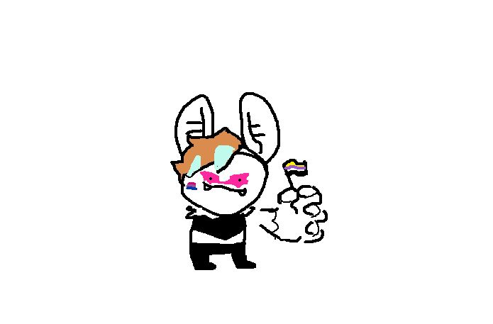 clark des fiertés dessiné sur paint