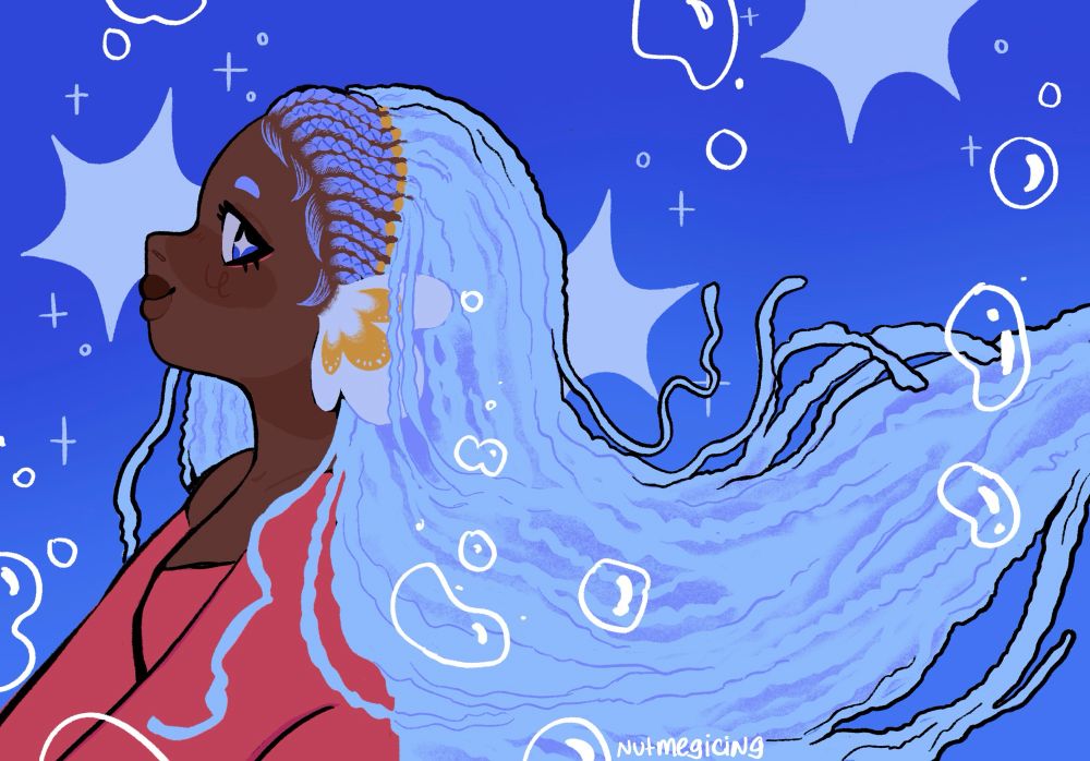 magic fish girl art