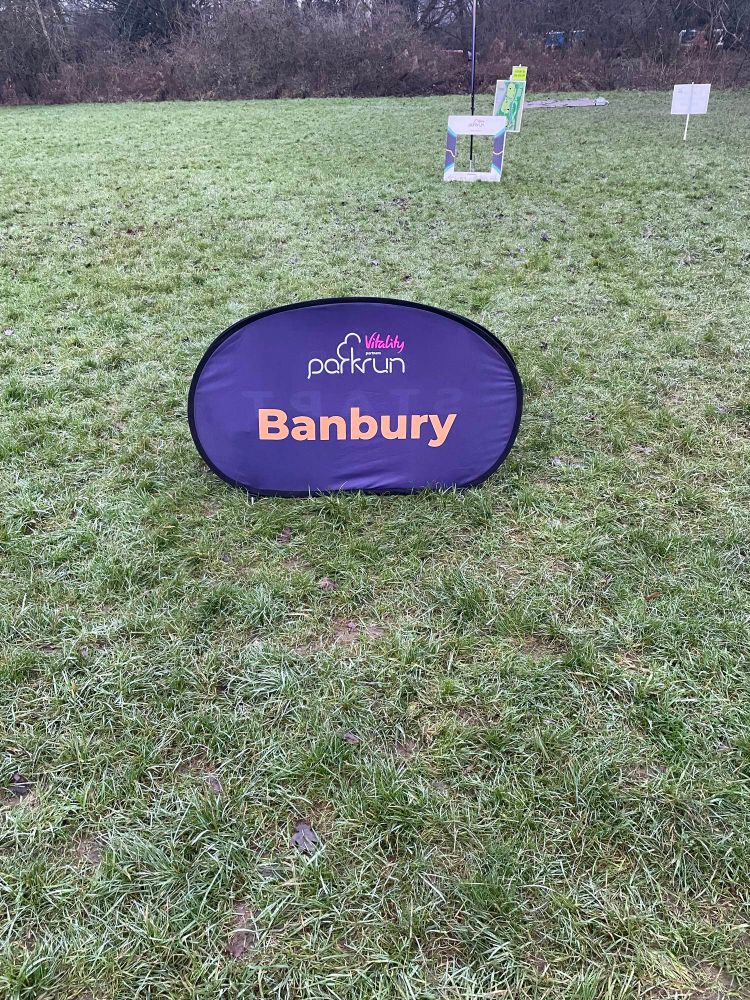 The Banbury Parkrun sign