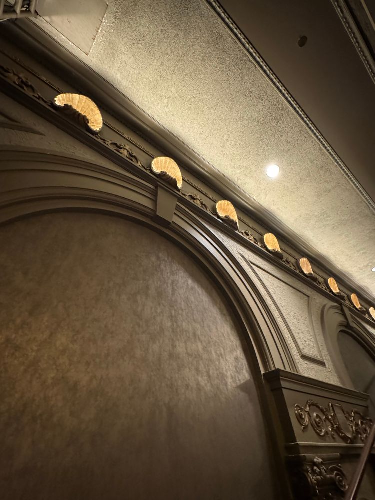 A wall of seashell lighting sconces